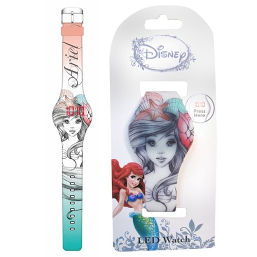 The Little Mermaid Ariel Sketch Art LED Watch
